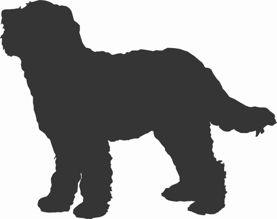 Goldendoodle Dog Breed Silhouette Custom Die Cut Vinyl Decal