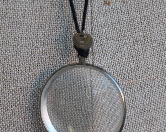 Vintage Optometrist lens necklace