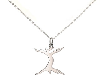Sterling Silver Charm - L'Arbre Croche Charm - Crooked Tree - Michigan - Wedding Gift - Womans Charm