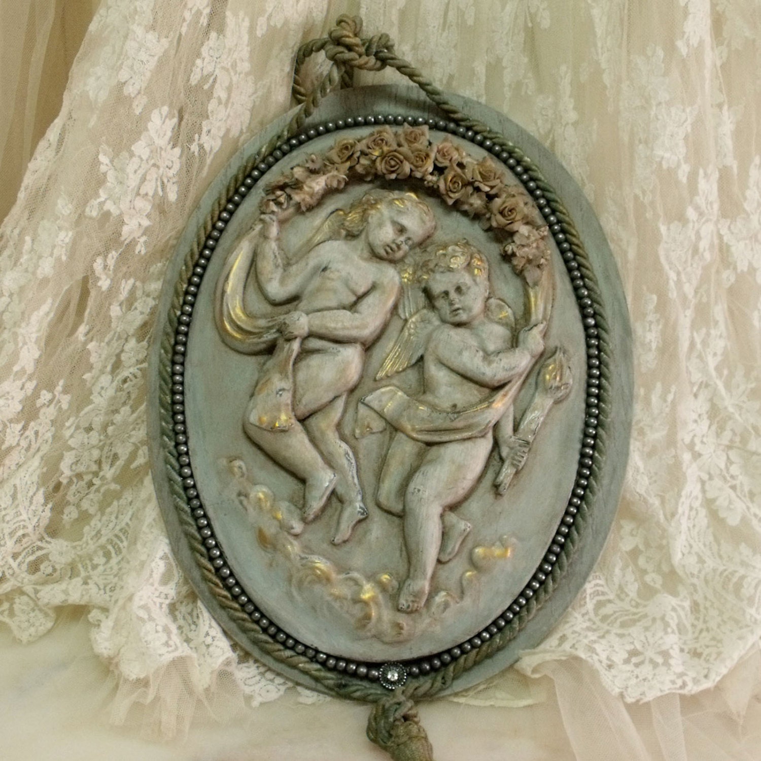 victorian cherubs verdigris wall decor plaque victorian cherubs verdigris wall decor plaque