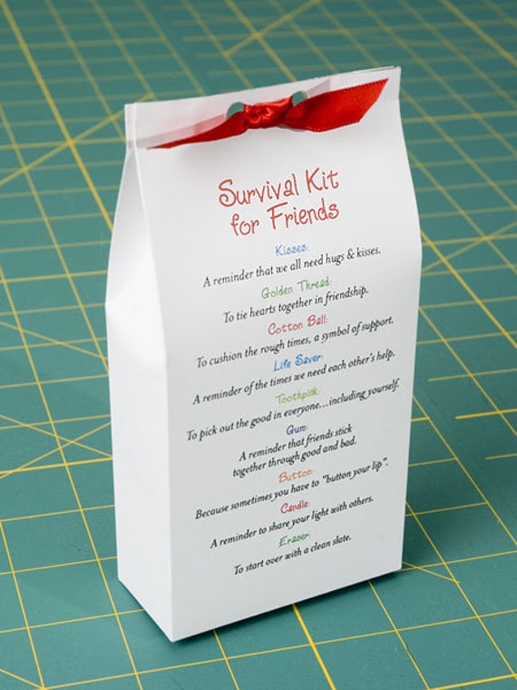 Survival Kit for Friends Printable PDF