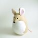 Large Tan Mouse Handmade Stuffed Animal Kids Plush Rat