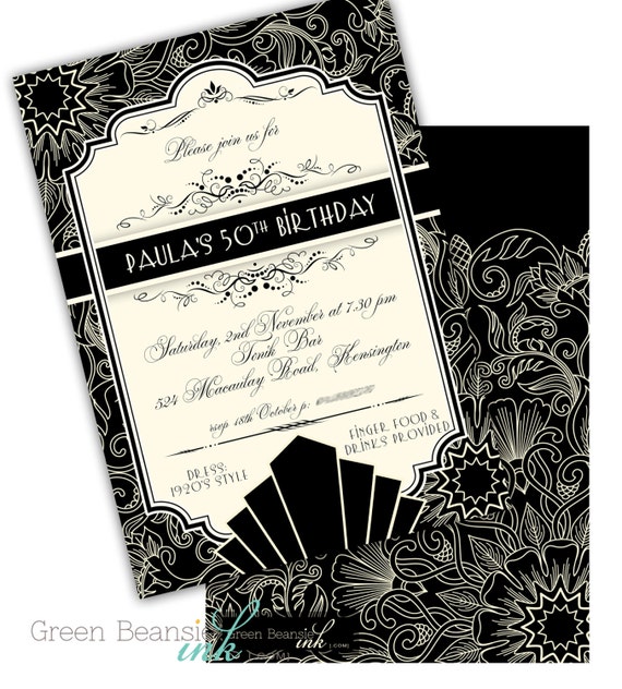 1920S Style Party Invitations 9