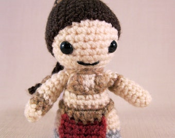 PDF of Slave Leia - Star Wars Mini Amigurumi Pattern - Crochet Pattern