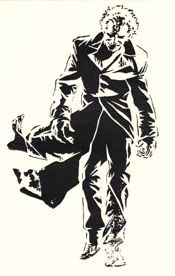 Items similar to Ha Ha Ha - Joker Batman Stencil Print on Etsy