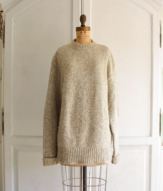 vintage LL Bean oversized sweater unisex chunky wool