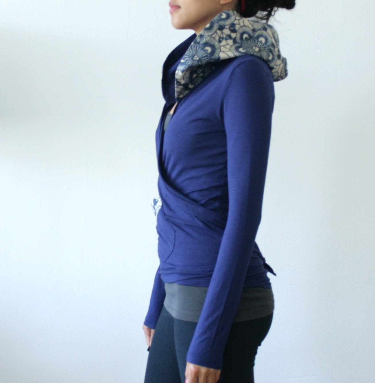 Ecofriendly Womens Wrap Bamboo Jersey Yoga Wrap Cotton by Kulayan