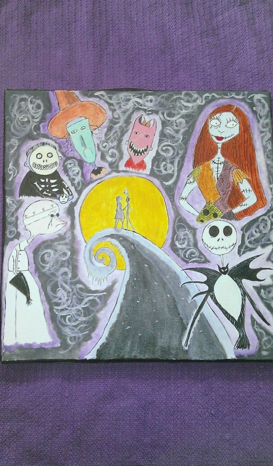 Nightmare Before Christmas Easy Paintings