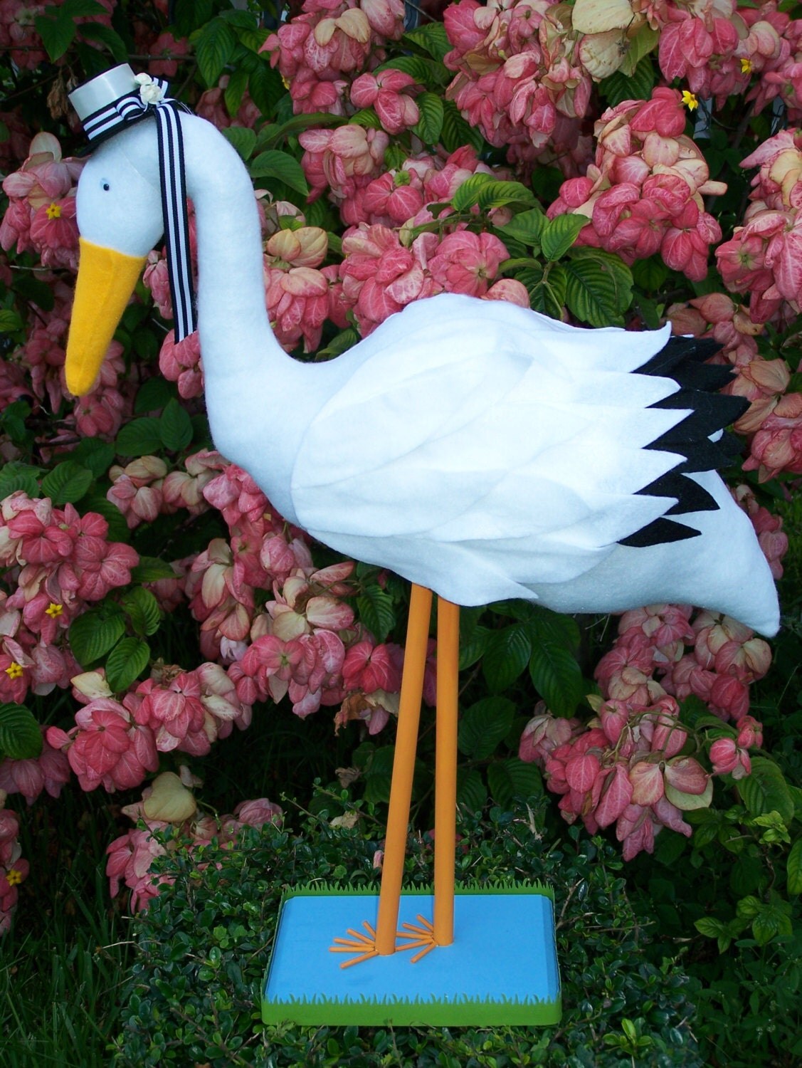 Stork Baby Shower Centerpiece by FavorsByGirlybows on Etsy
