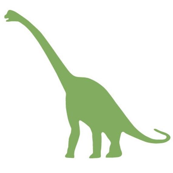 Brachiosaurus Dinosaur Wall Stencil for Kids or Baby Room
