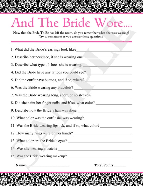 Instant Download Printable And The Bride Wore by jessica91582