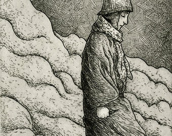 I Made It All For You, Dear - Original Intaglio Print