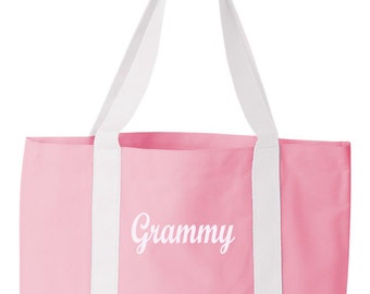 Personalized Tote Bag Monogrammed Beach Bag Wedding Party Gift Maid Of Honor and Bridesmaids Gift