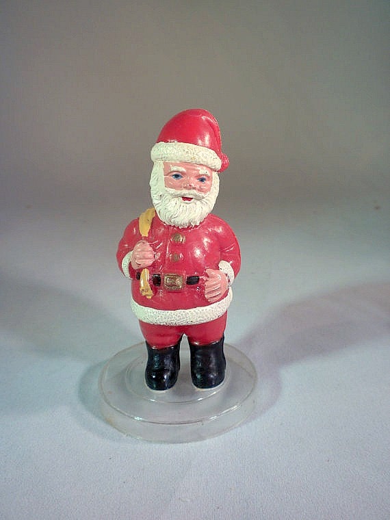 vintage Santa figurine mid century Christmas by vintagebyclaudine