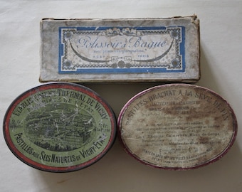 3 Antique French boxes // Apothecary box.
