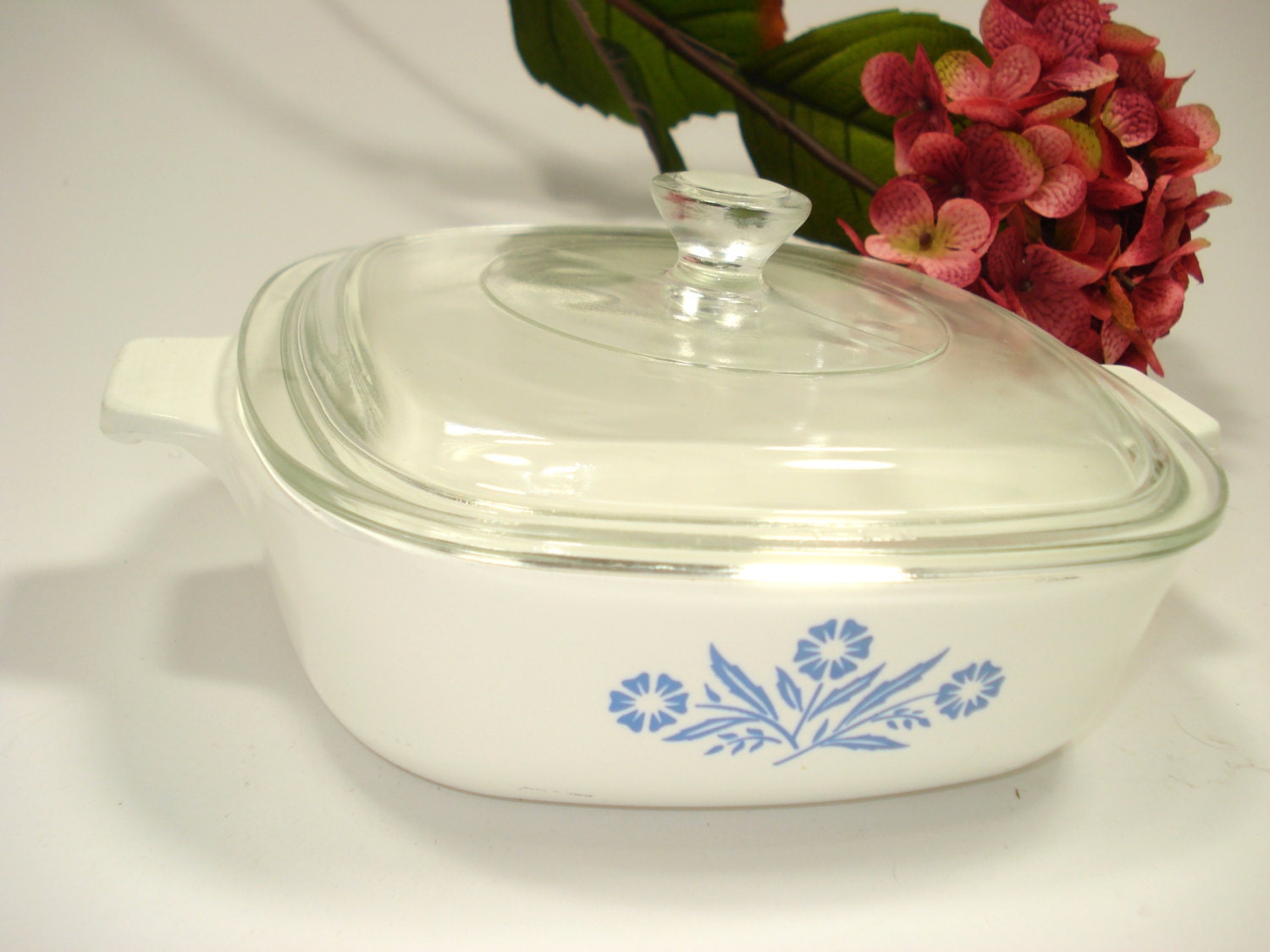 Cornflower Corning Ware Casserole Dish With Lid