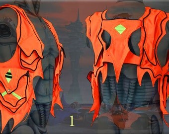Lemurian - apocalyptic cyber goth UV reactive Shoulder Bag Holster