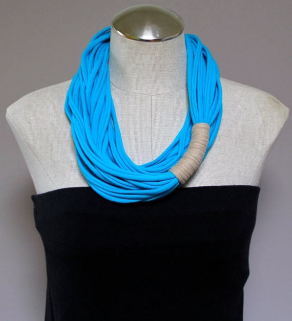 Jersey Scarf Repurposed t shirt Upcycled EcoFriendly