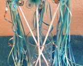 8 Princess Fairy Ariel Little Mermaid Blue Turquoise Wands Party Favors with butterflies Il_170x135