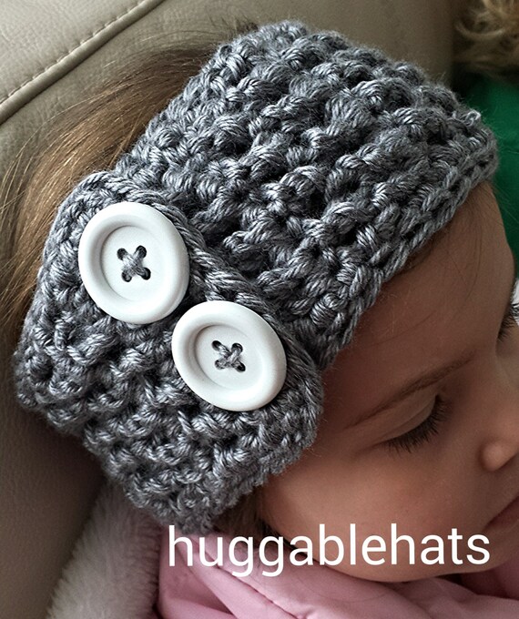Crochet Pattern for Chunky Crisscross Ear Warmer Headband in 3