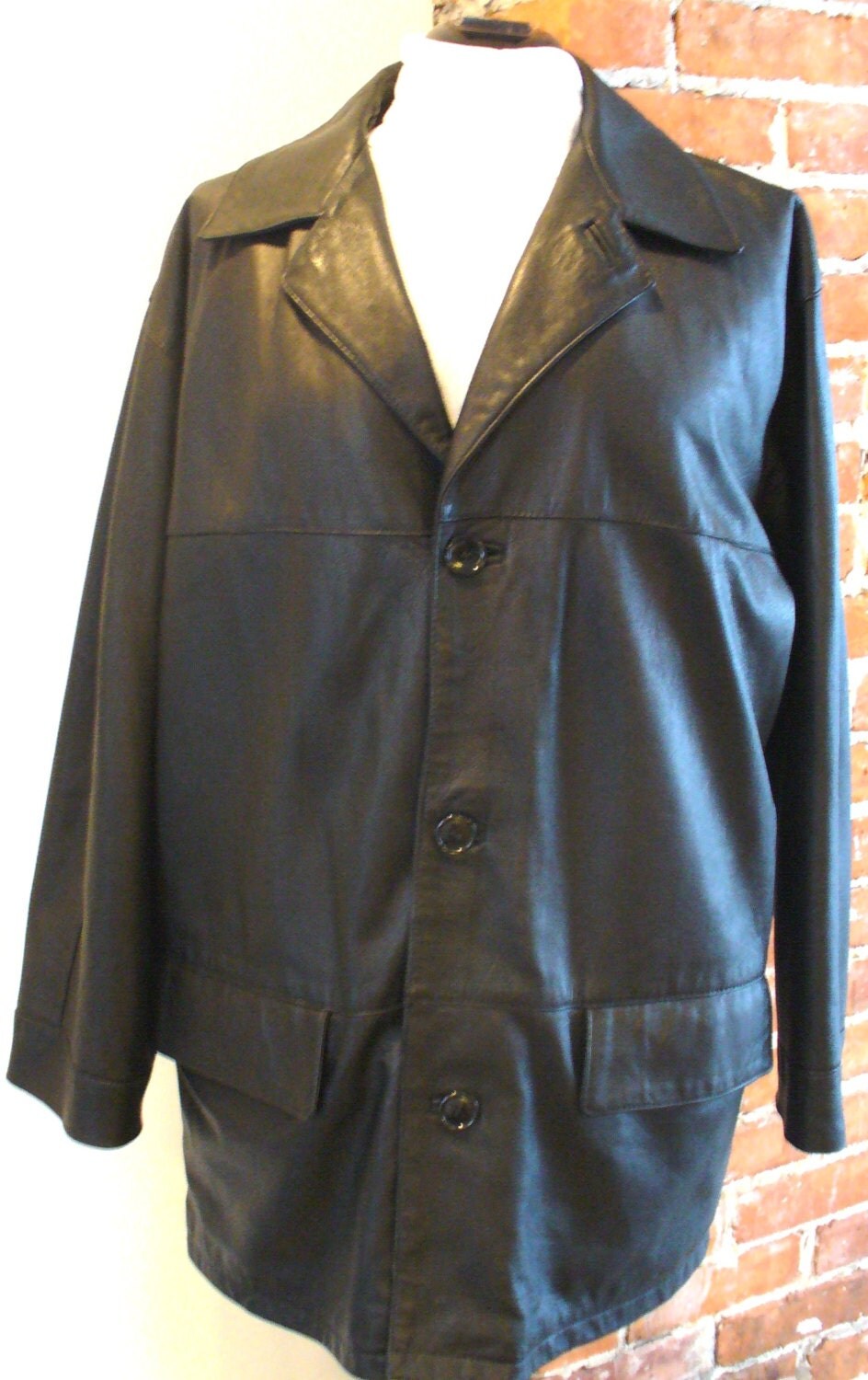 Vera Pelle Made in Italy Men's Classic Leather Jacket