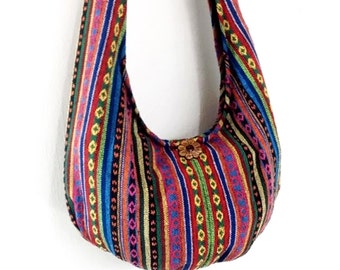 Woven Cotton Bag Single Strap Backpack Hippie Hobo Boho bag
