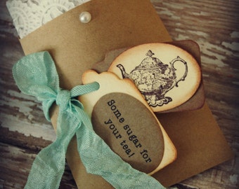 tea party favors / bridal shower / tea party / by REDOORCOTTAGE