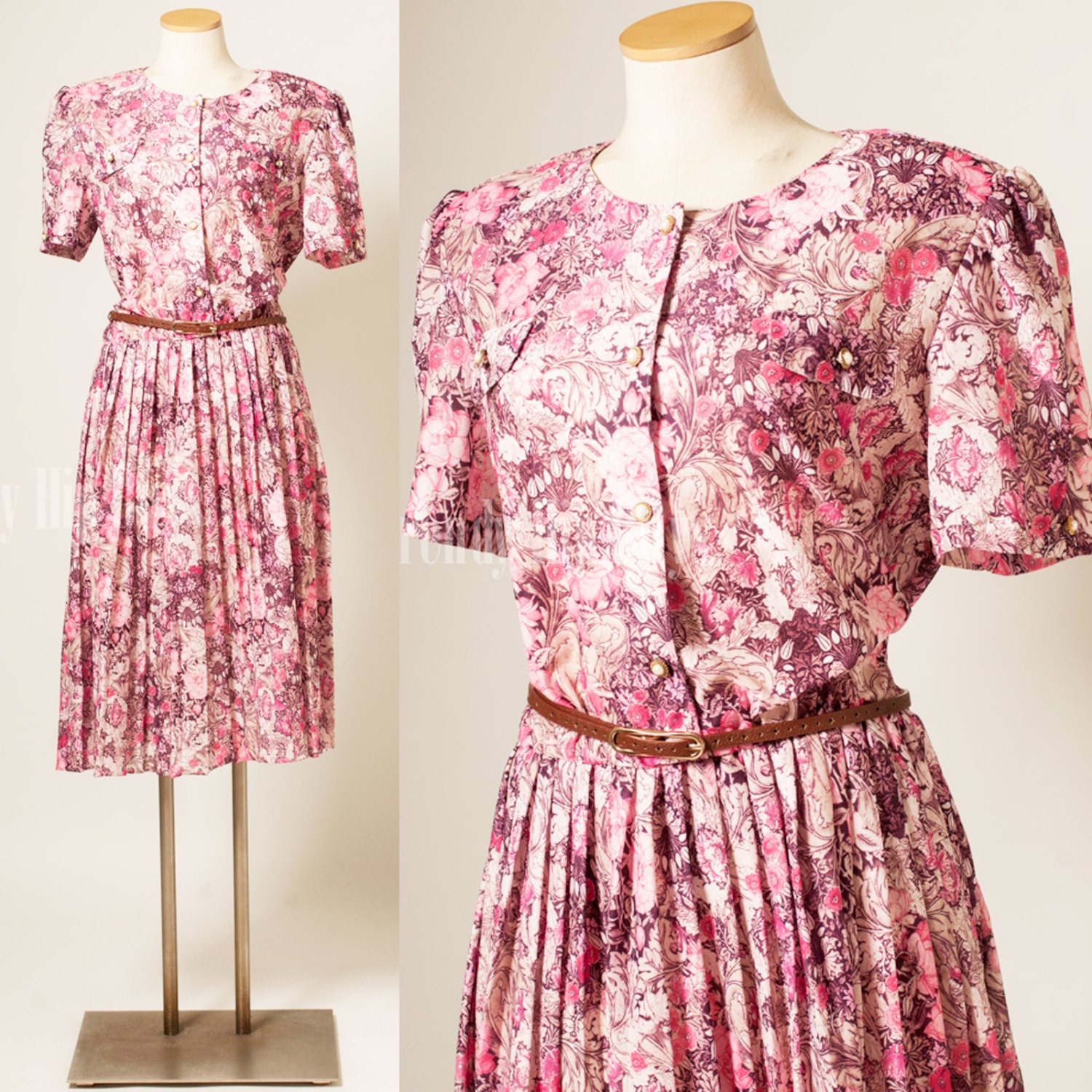 vintage-80s-dress-pink-floral-pleated-aline-dress-l-xl-trendyhipbuys