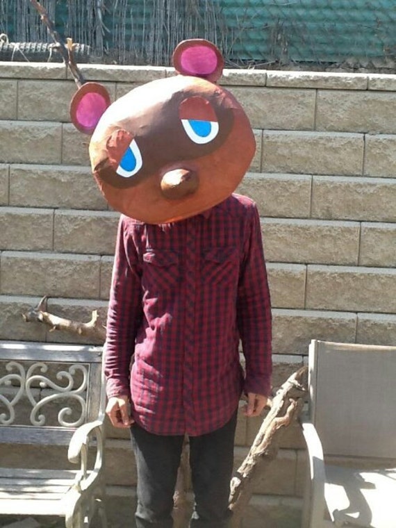 Tom Nook Animal Crossing Inspired Mask by PinataDesignStudio