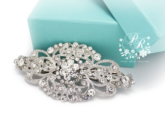 Wedding Hair Clip Wedding Barrette Rhinestone Hair Clip Bridal Barrette Wedding Jewelry Wedding Accessory Bridal Jewelry Headpiece Aimee