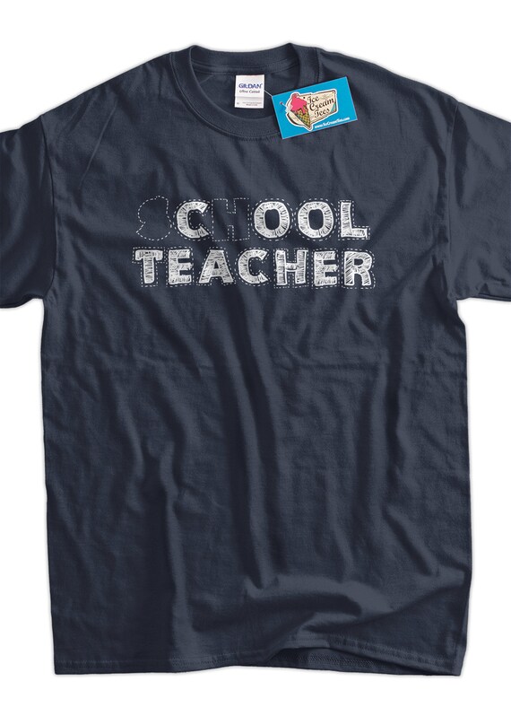 Funny Cool Teacher School Teacher Screen Printed Tshirt T