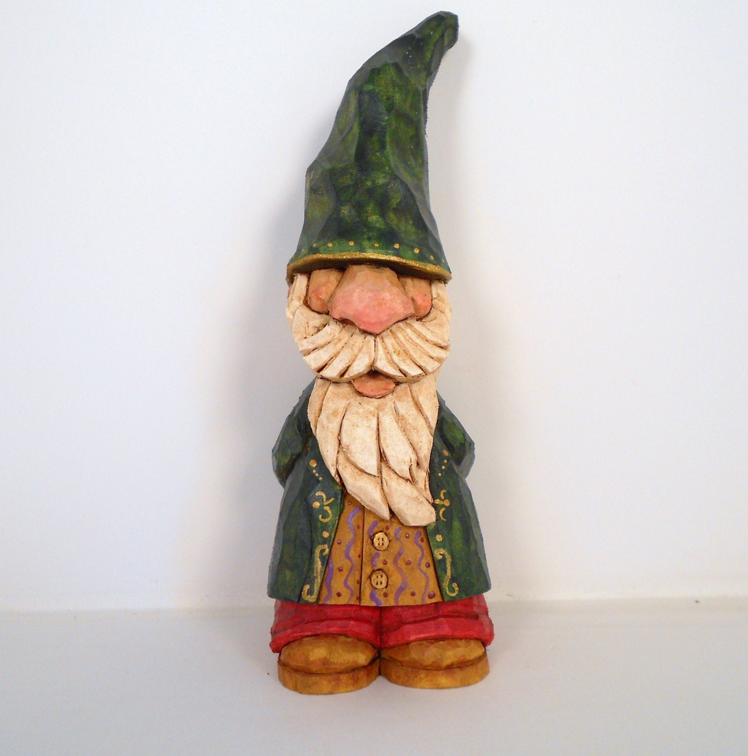 Christmas Elf Wood Carved Christmas Decor