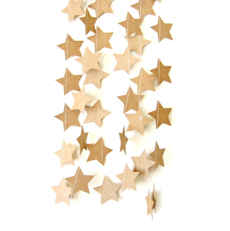 Kraft Paper Star Garland romantic home decor bright home