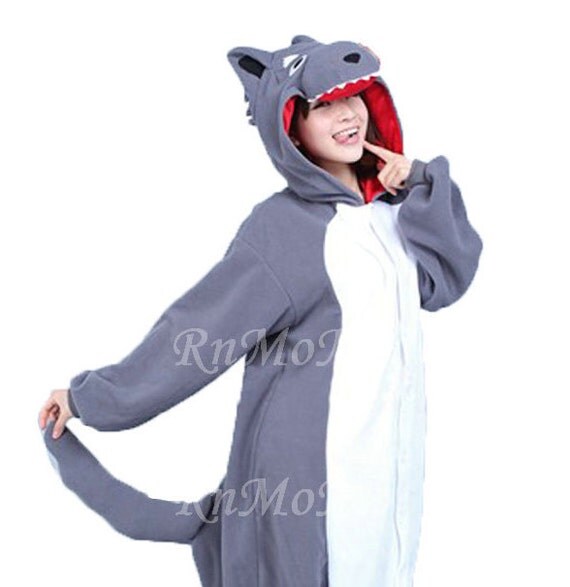 KIGURUMI Cosplay Romper Charactor animal Hooded PJS Pajamas