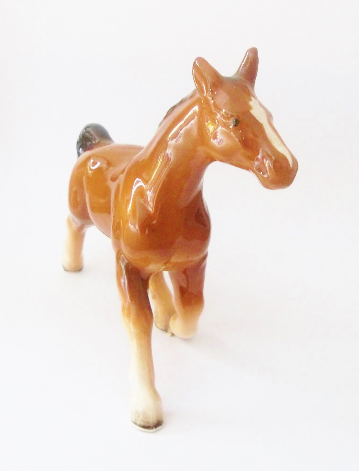 Vintage Horse Figurine Ceramic Horse 1960s Japan
