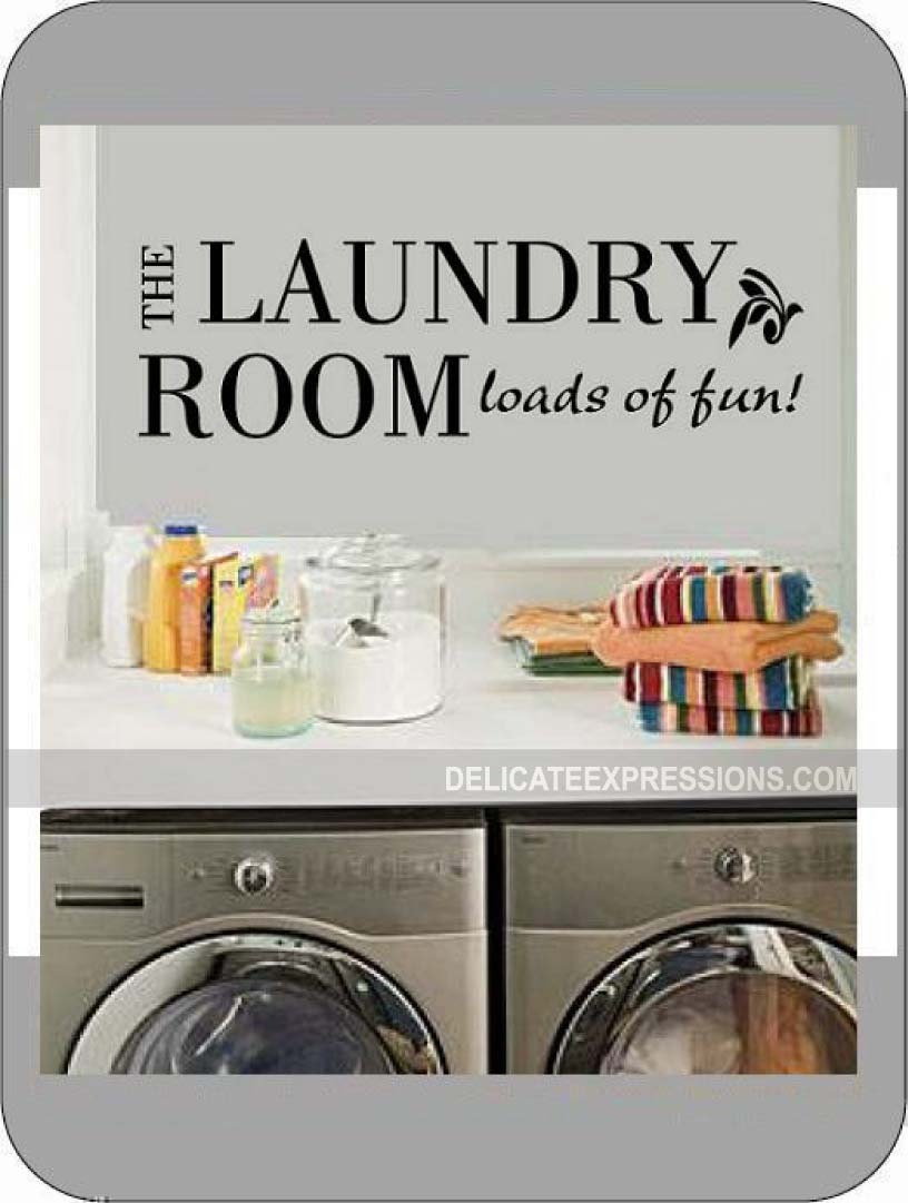 Laundry Room Decal Laundry Loads of Fun Decal Laundry Room
