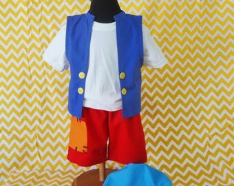 Gaston Top Beauty and The Beast Costume Halloween Outfit