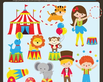 Circus ClipArt / Circus Clip Art / Carnival Clip Art / Carnival Clipart / Monkey Clip