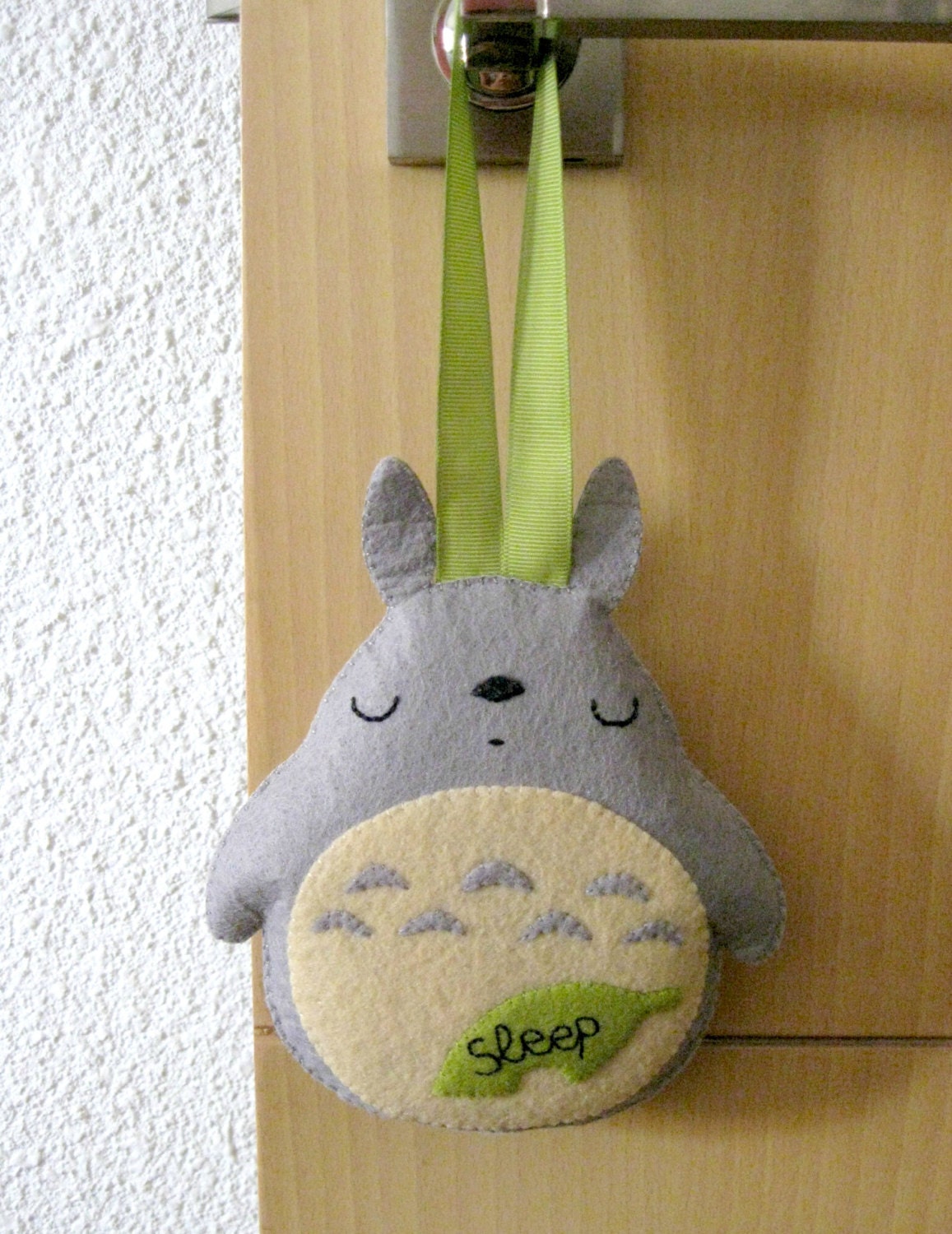 felt ornament totoro hanging decoration sleep awake sides felt ornament totoro hanging decoration sleep awake sides