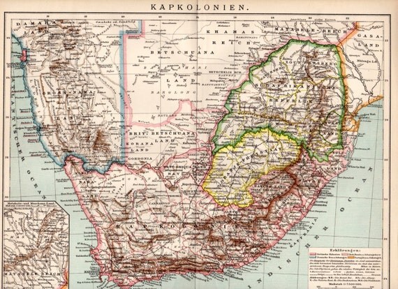 National Geographic Carte antique d'Afrique