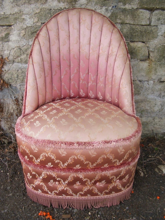 Vintage Pink Bedroom Chair