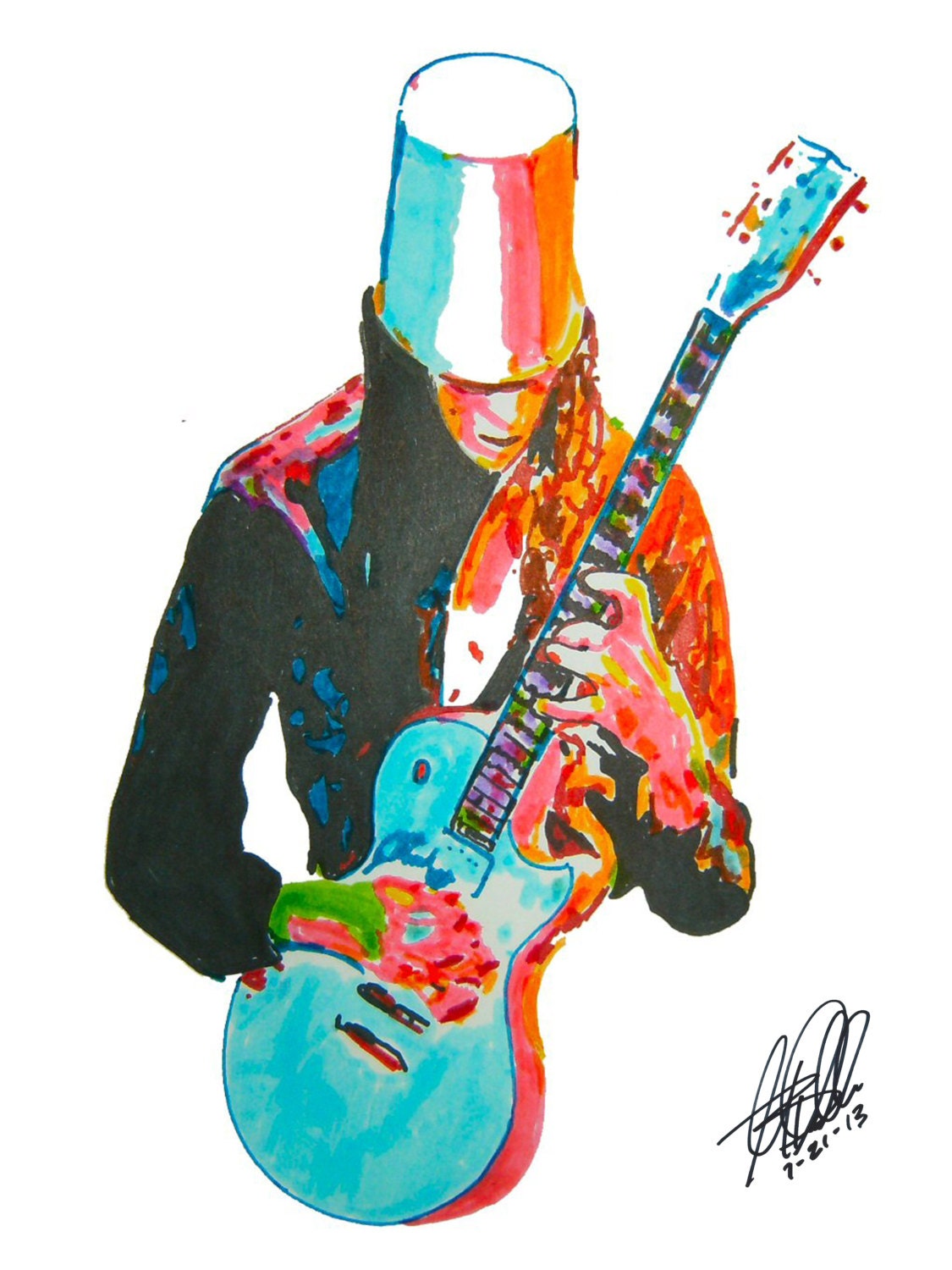 Buckethead POSTER from Original Drawing 18 x 24