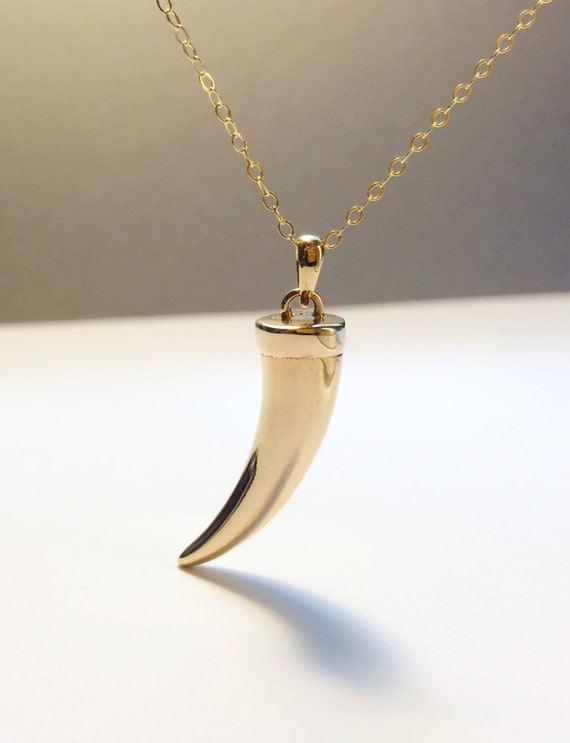 Gold Horn Necklace