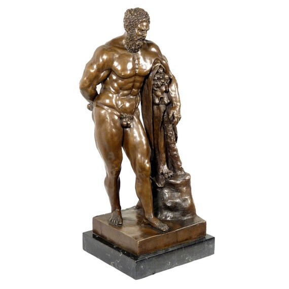 Greek Mythological Bronze FARNESE HERCULES by artbronzesculptures