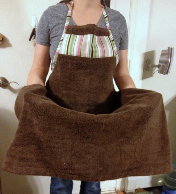 Baby Bath Apron Towel Your Towl / Fabric Choice by TinyToesNTutus
