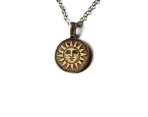 Medieval jewelry Sun pendant Middle age charm Antique style NW89