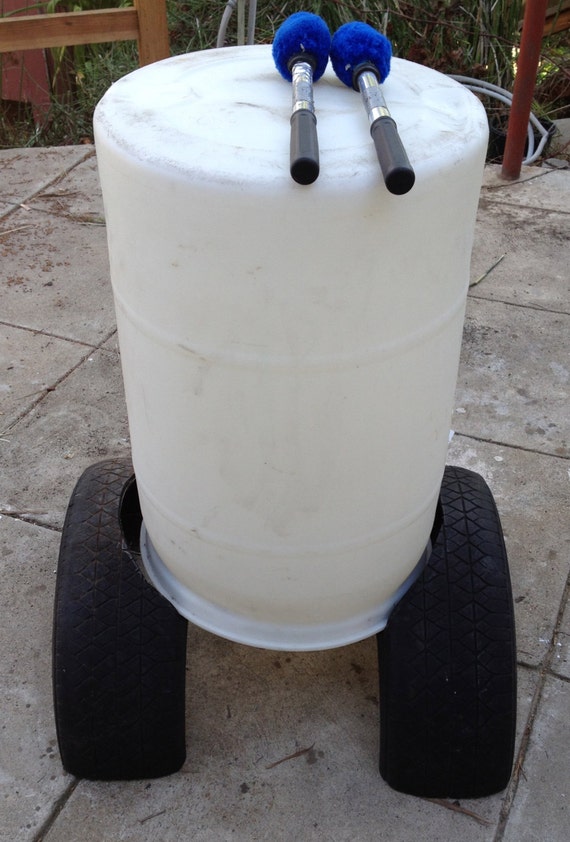 30 gallon plastic barrel drum with tire stand