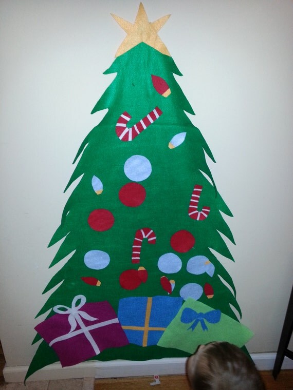Felt Christmas tree your child can by KellyCustomCreations on Etsy