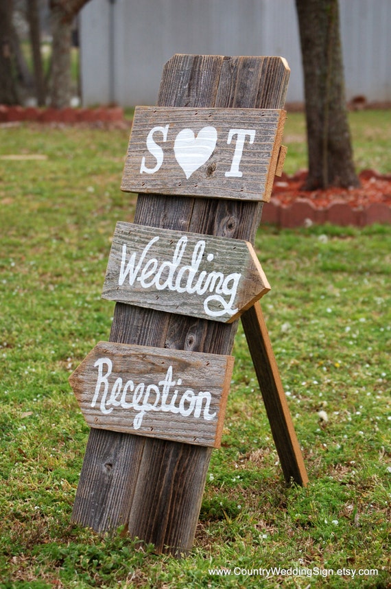 Rustic Wedding Reception Signs 3