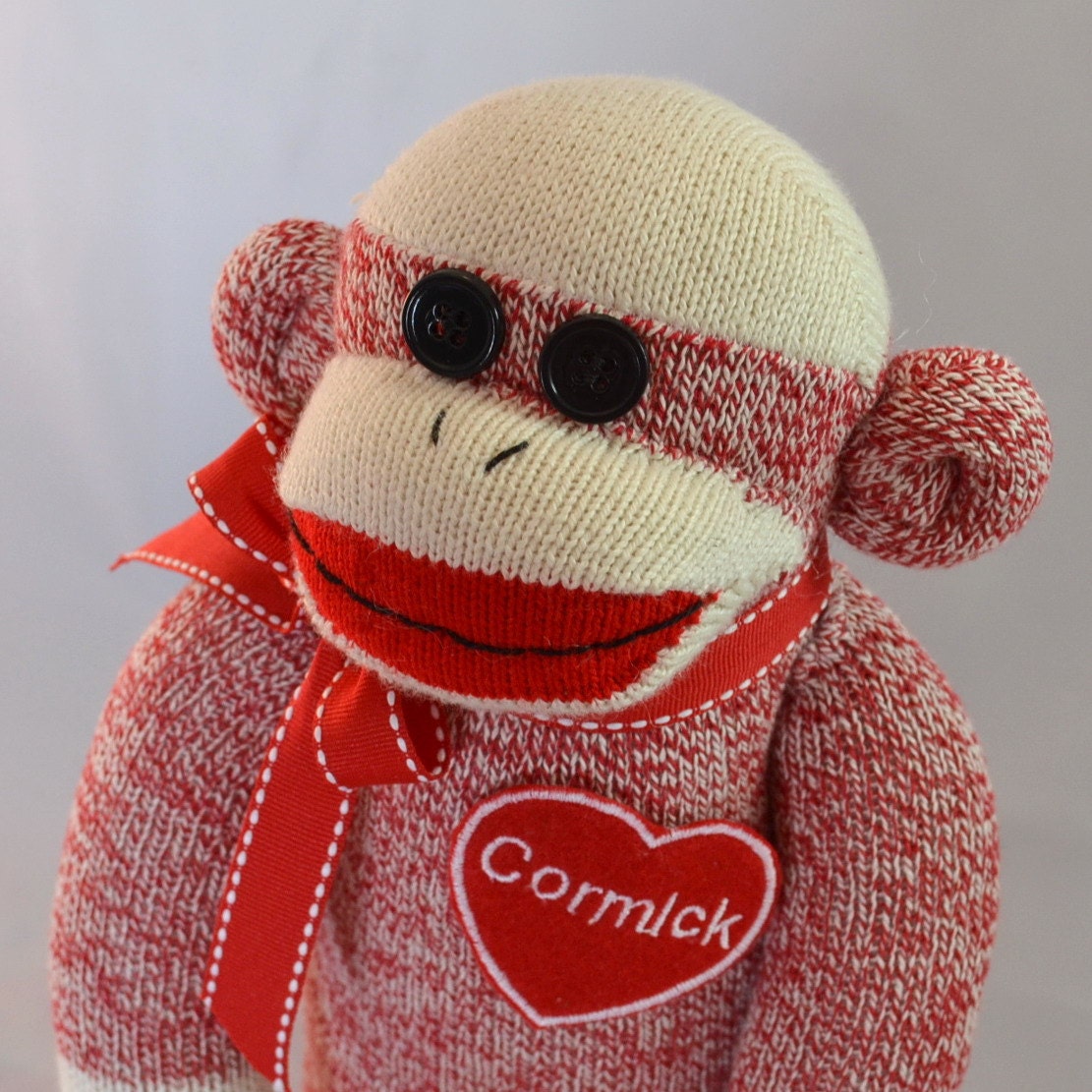 valentine's day sock monkey